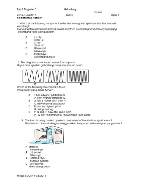 Soalan Fizik Gelombang Bunyi Image