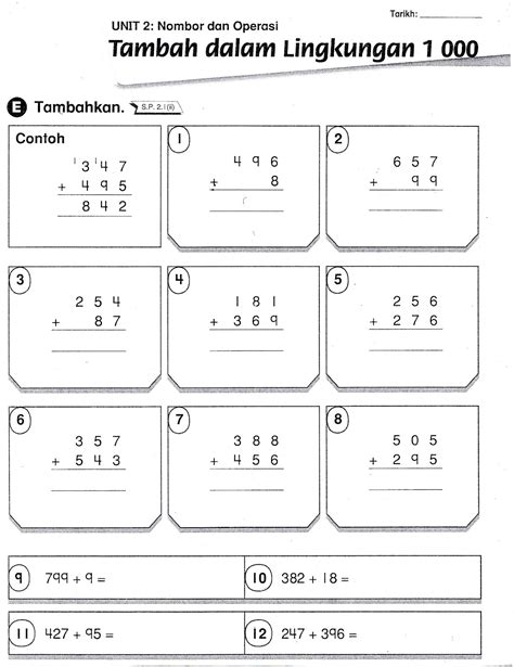 Soalan Matematik Tahun 4 Tambah Image